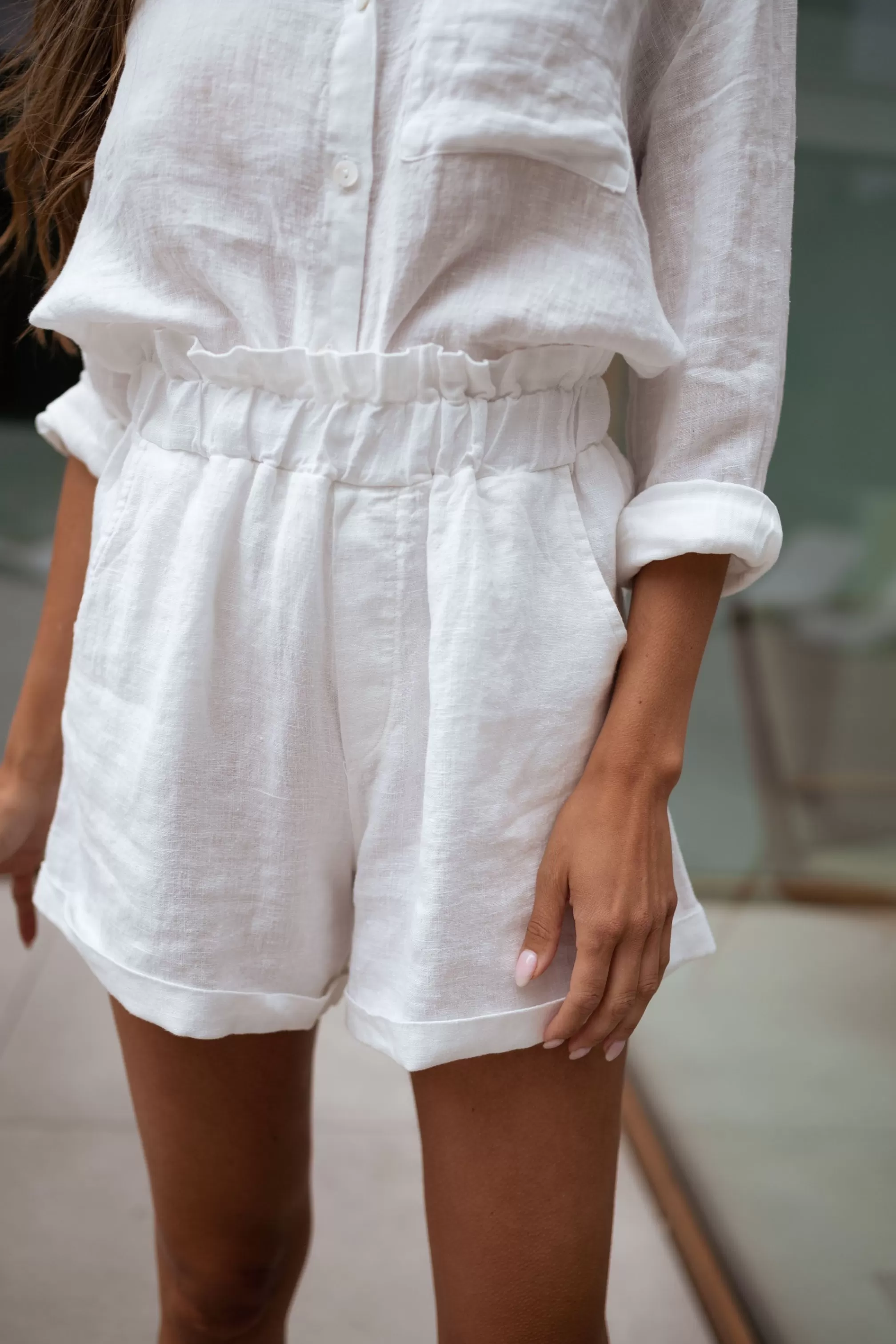 Irini Linen Shorts - -Easy Clothes Best